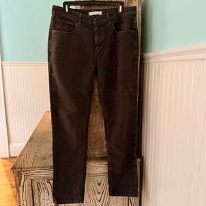 Billy Reid Dark Brown Moleskin Cochran Pants Size 33W/32L